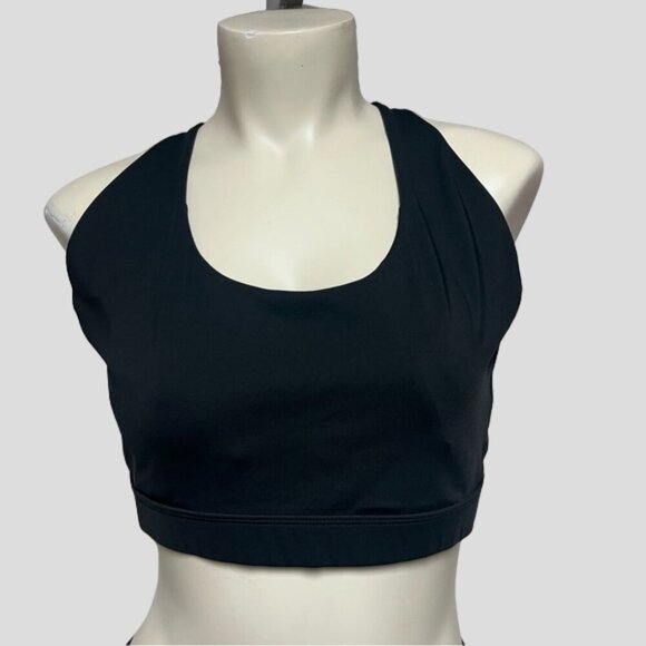 Lolë Black Sports Bra Convertible High Impact Hook Back Workout Active Top - Picture 5 of 13
